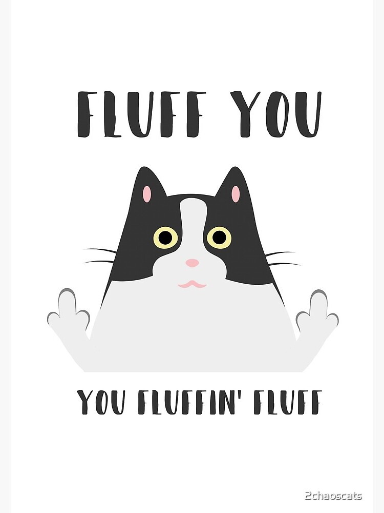 Fluff you, you fluffin' fluff von 2chaoscats