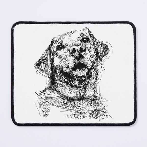 Item preview, Labrador Retriever ballpoint pen drawing designed and sold by byBenci.
