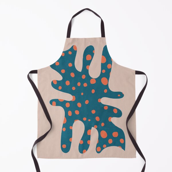 Item preview, Botanical Retro Abstract Shapes Blue Leaf designed and sold by technicolorable_art.
