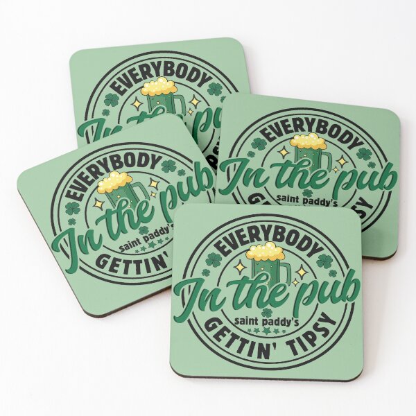 Item preview, Saint Paddy's Day Everybody In The Pub Gettin' Tipsy Funny Drinking Team designed and sold by JDVNart.