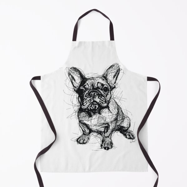 Item preview, French Bulldog ballpoint pen drawing designed and sold by byBenci.