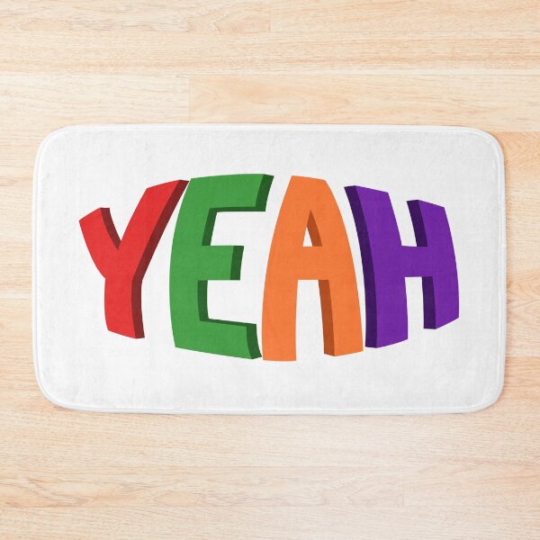 Item preview, 3D YEAH Multicolored Typographic Design designed and sold by NataliePaskell.
