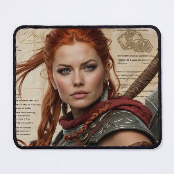Item preview, The Gaze of Red Sonja designed and sold by Samantha AI Artist.