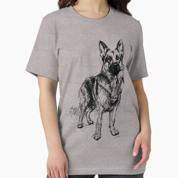 Item preview, German Shepherd ballpoint pen drawing designed and sold by byBenci.
