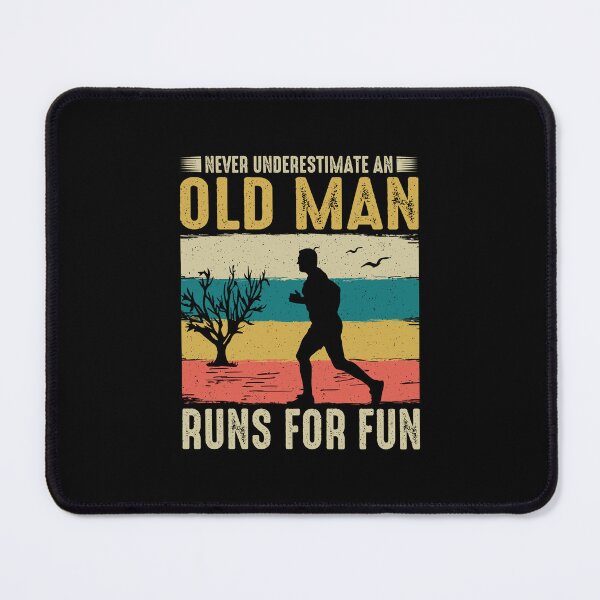 Item preview, Never Underestimate an Old Man Who Runs For Fun designed and sold by Merchrise.