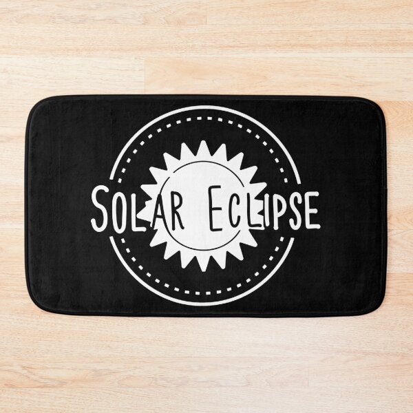 Item preview, Solar Eclipse Minimal style Art in white designed and sold by EmeraldeaArt.