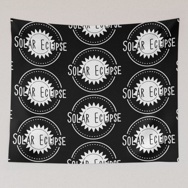 Item preview, Solar Eclipse Minimal style Art in white designed and sold by EmeraldeaArt.