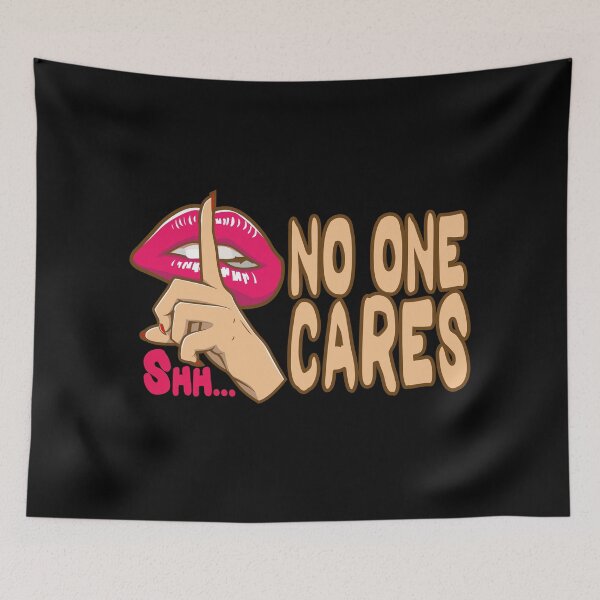 Item preview, Silent Gesture "No One Cares" Graphic designed and sold by RuyaFab.