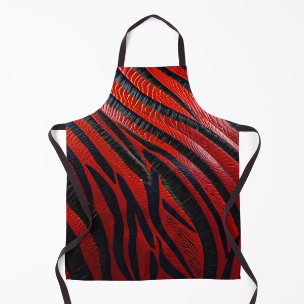 Aperçu de l'œuvre Abstract Red Zebra Skin Pattern créée et vendue par TheArtOfPat.