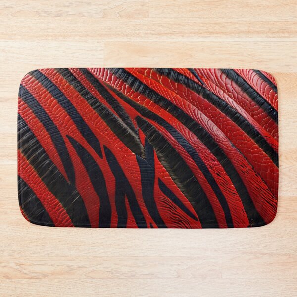 Item preview, Abstract Red Zebra Skin Pattern designed and sold by TheArtOfPat.