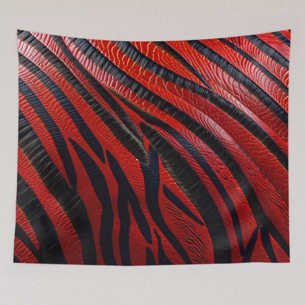 Item preview, Abstract Red Zebra Skin Pattern designed and sold by TheArtOfPat.