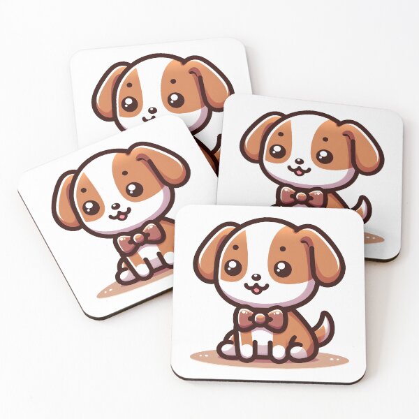 Item preview, Kawaii Dog With Bow Tie designed and sold by CanvasCutie.