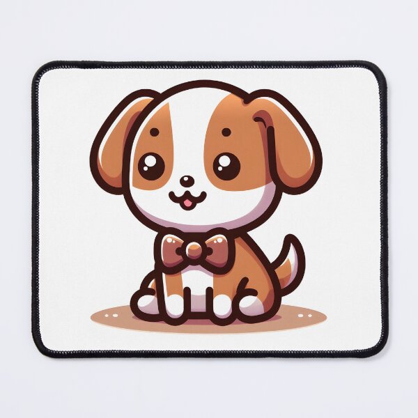 Item preview, Kawaii Dog With Bow Tie designed and sold by CanvasCutie.