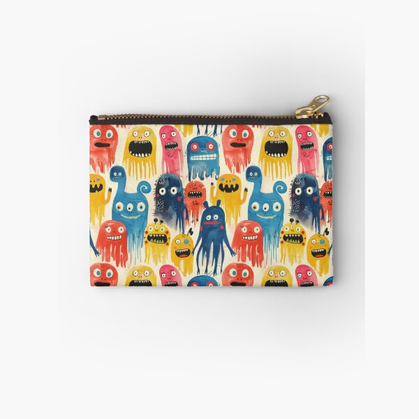 Item preview, Whimsical Colorful Monster Illustrations - Yellow, blue and Red designed and sold by PICbyFemke.