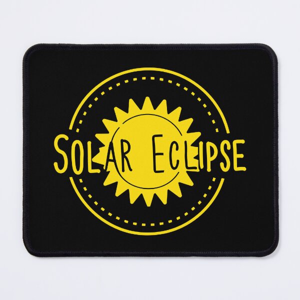 Item preview, Solar Eclipse Minimal style Art in yellow designed and sold by EmeraldeaArt.