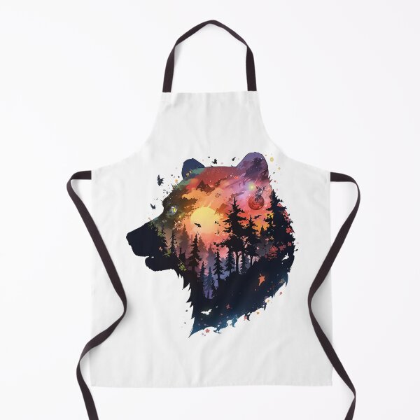 Item preview, bear head negative space designed and sold by skateras.