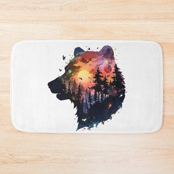 Item preview, bear head negative space designed and sold by skateras.