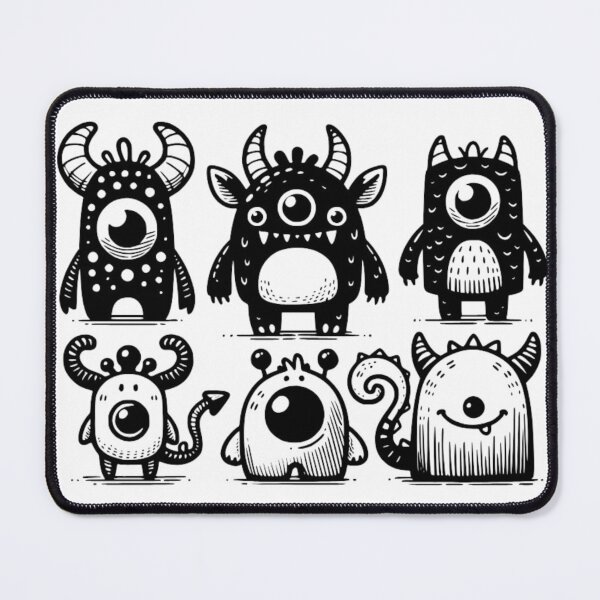 Item preview, Group Of Monsters designed and sold by NicolasGlowArt.