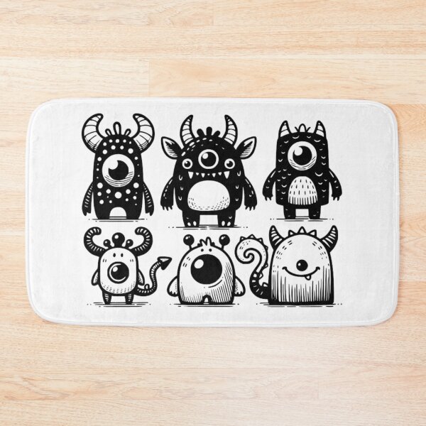 Item preview, Group Of Monsters designed and sold by NicolasGlowArt.