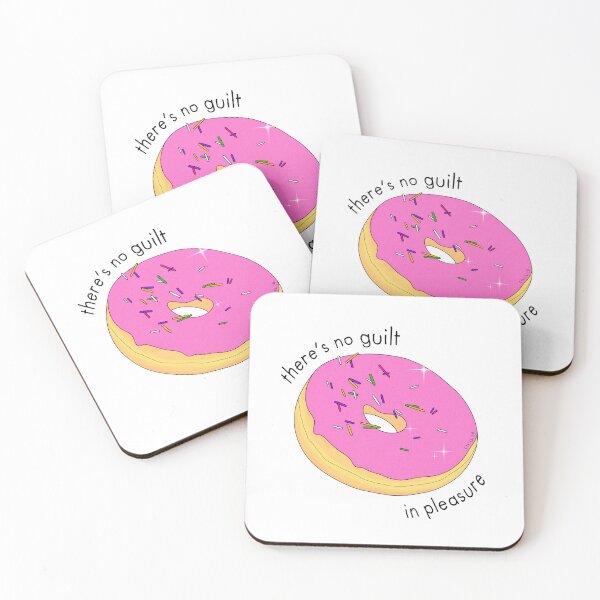 Item preview, There’s no guilt in pleasure - donut (white background) designed and sold by Chiara Filincieri.