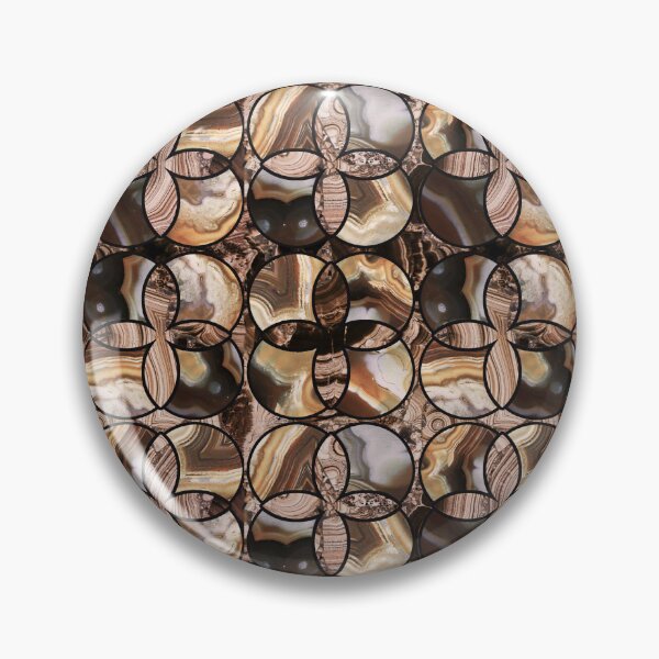 Item preview, marble effect mosaic brown orange	 designed and sold by Alessandro Remo Mazzoni Remotextiles.