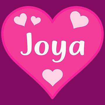 【joya❤︎ページ】 Joya Name Pink Heart 