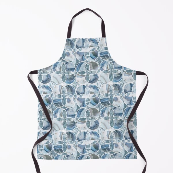 Item preview, Copy of marble effect mosaic white blue designed and sold by Alessandro Remo Mazzoni Remotextiles.