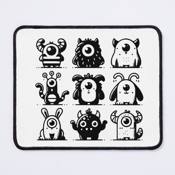 Item preview, Black and White Monsters Pack designed and sold by NicolasGlowArt.