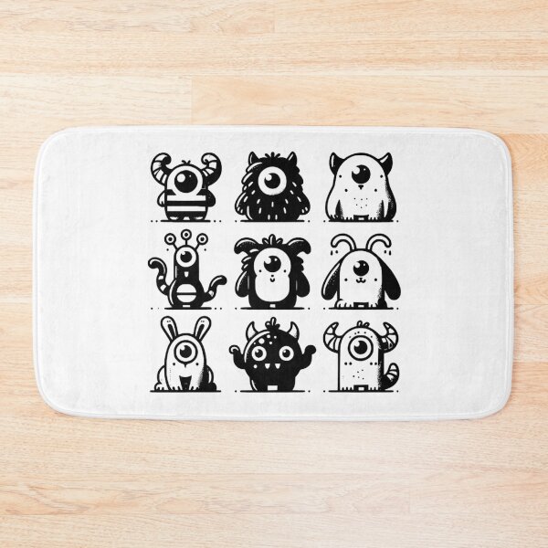 Item preview, Black and White Monsters Pack  designed and sold by NicolasGlowArt.