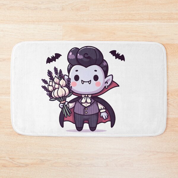 Item preview, Kawaii Whimsical Vampire With Bat Cape designed and sold by CanvasCutie.