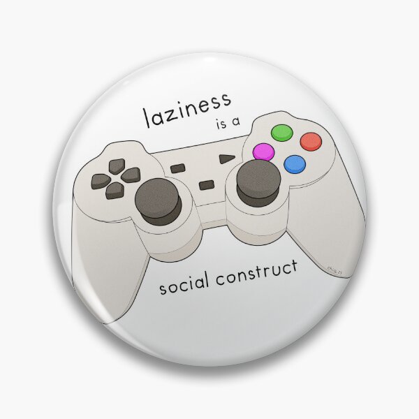 Item preview, Laziness is a social construct (white background) designed and sold by Chiara Filincieri.
