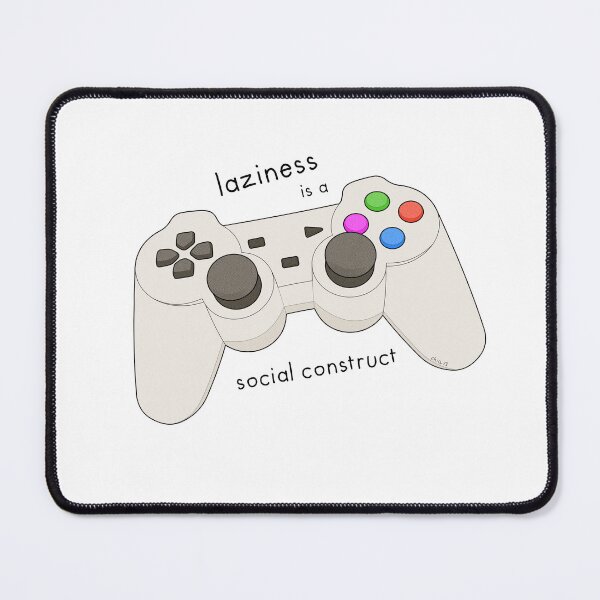 Item preview, Laziness is a social construct (white background) designed and sold by Chiara Filincieri.