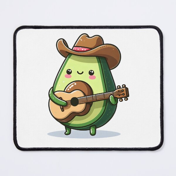 Item preview, Kawaii Avocado With A Cowboy Hat designed and sold by CanvasCutie.