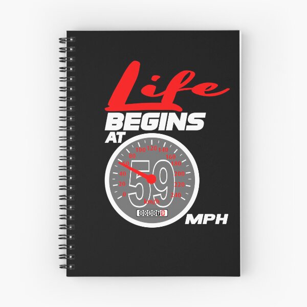 Item preview, Life begins at 59 mph designed and sold by giftfromheart.