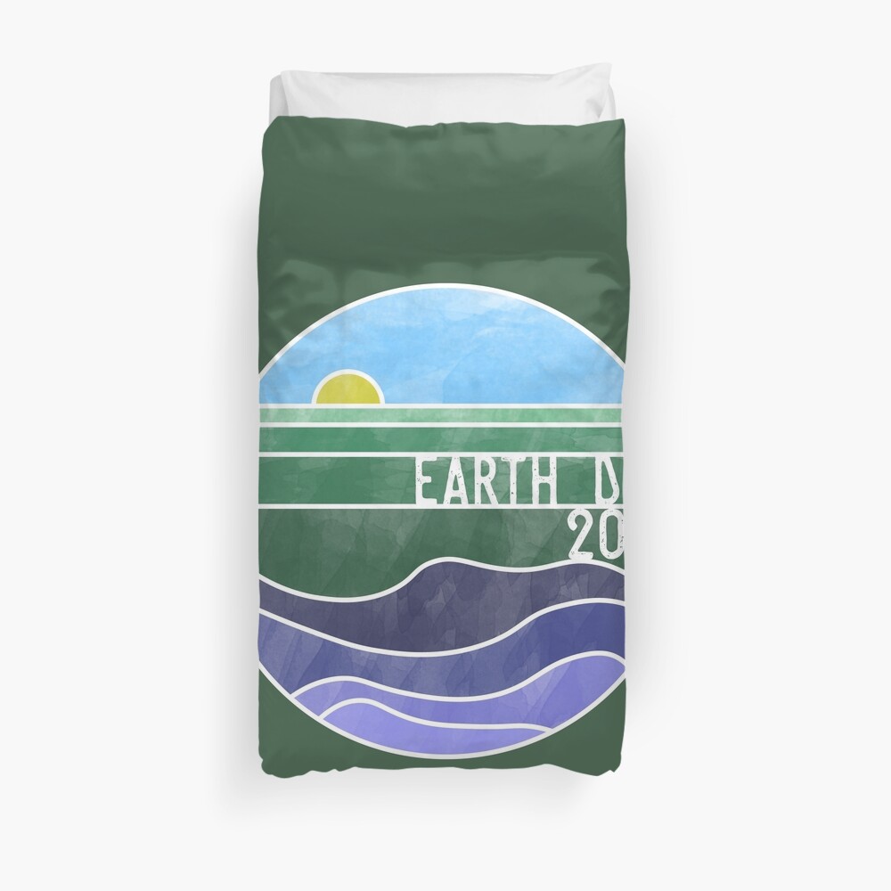 Earth Day 2018 - White Duvet Cover
