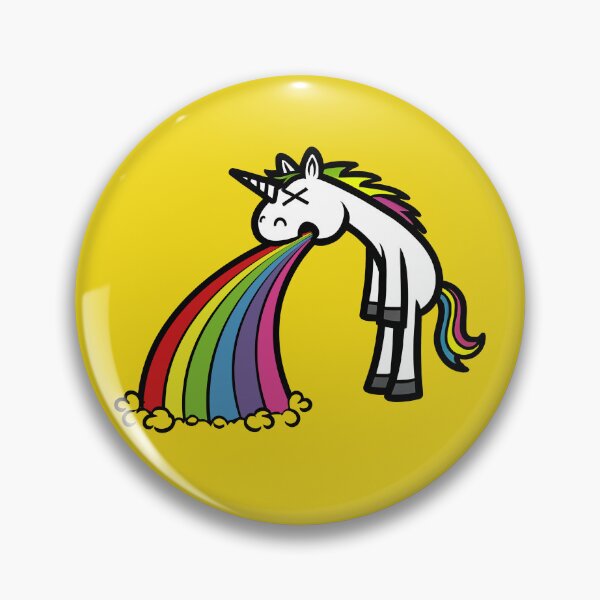 Item preview, Little Cute Unicorn Puking Rainbow designed and sold by Infinitee8hirts.