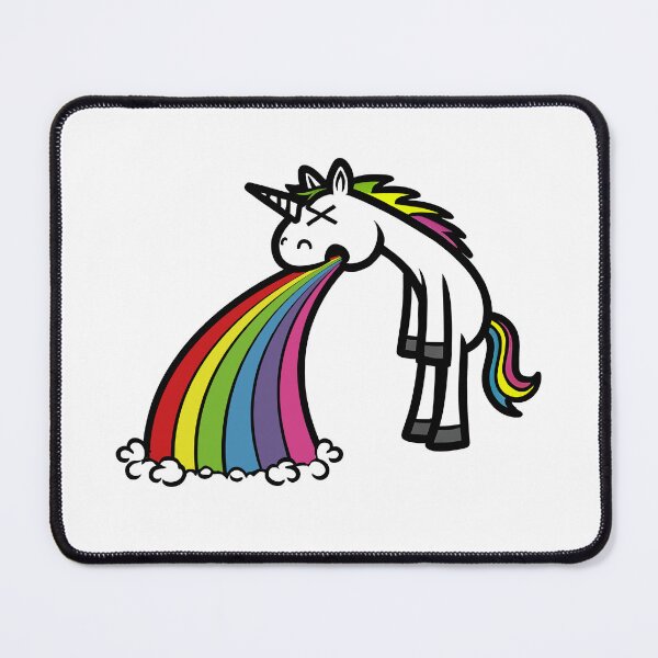 Item preview, Little Cute Unicorn Puking Rainbow designed and sold by Infinitee8hirts.