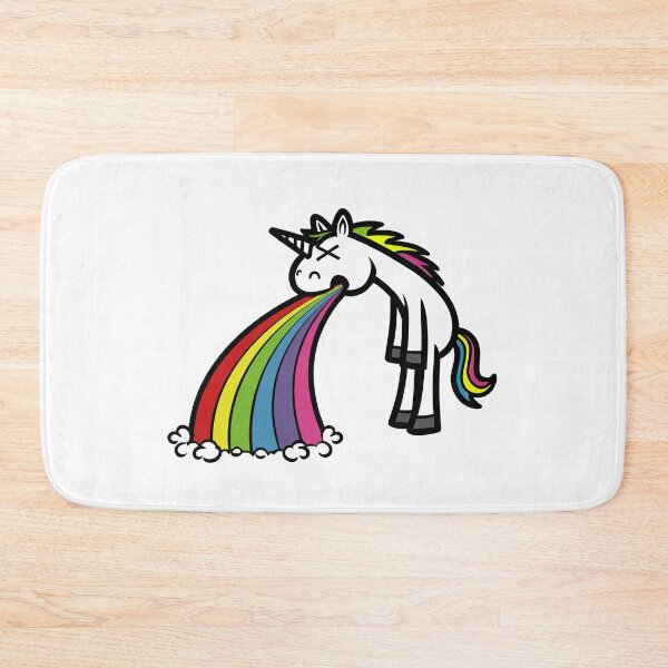 Item preview, Little Cute Unicorn Puking Rainbow designed and sold by Infinitee8hirts.
