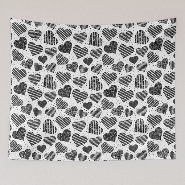 Item preview, Black Hearts Pattern designed and sold by Motogetsu.