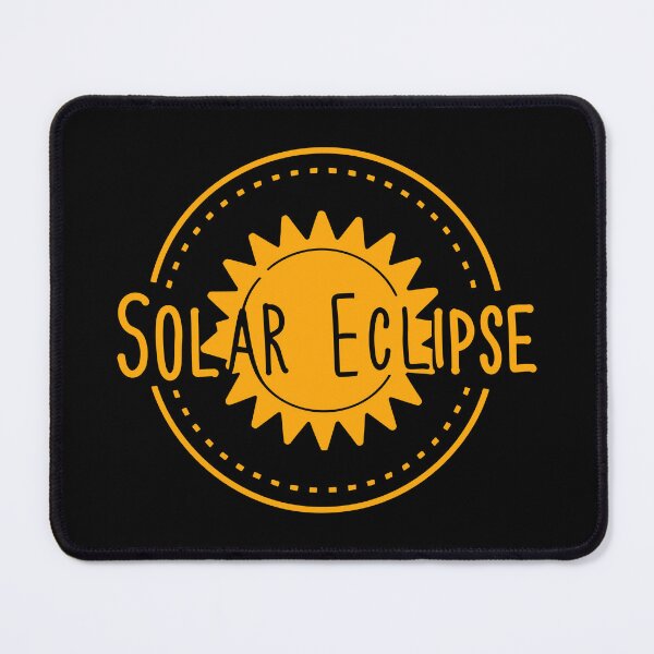 Item preview, Solar Eclipse Minimal style Art in orange yellow designed and sold by EmeraldeaArt.