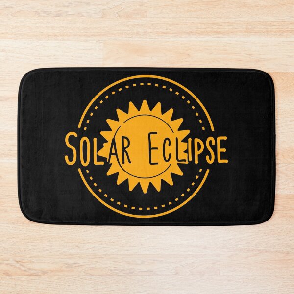 Item preview, Solar Eclipse Minimal style Art in orange yellow designed and sold by EmeraldeaArt.