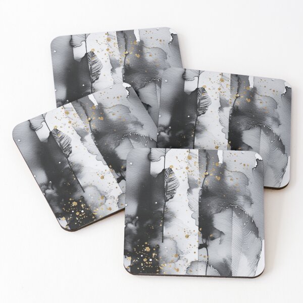 Item preview, Monochrome leaves designed and sold by MyAbstractInk.