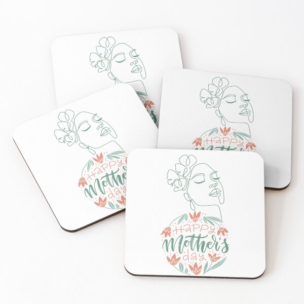 Item preview, Happy Mothers day 2024  line art gift with floral arrangement Collection design 340.  designed and sold by mndesignworx.