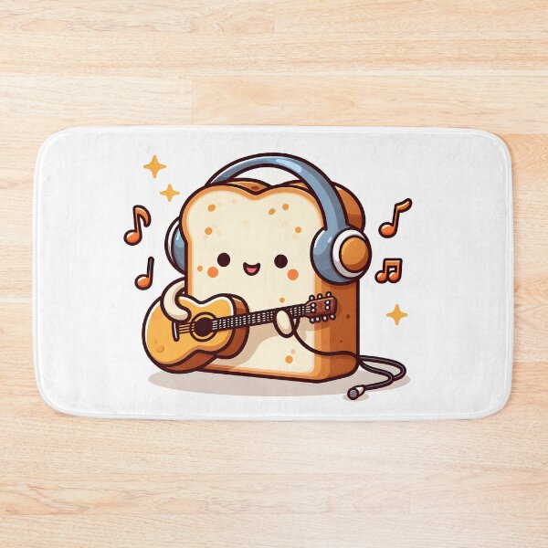 Item preview, Kawaii Toast With Headphones designed and sold by CanvasCutie.