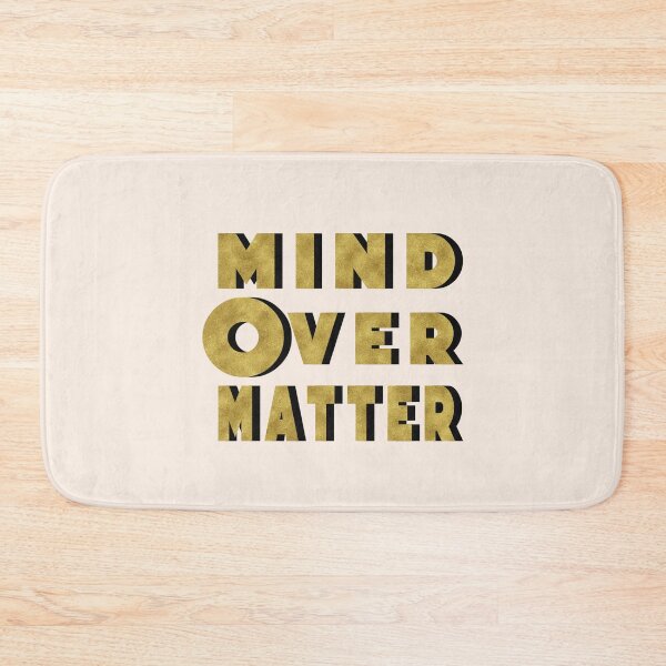 Item preview, Mind over matter golden block type quote designed and sold by starseedgems.