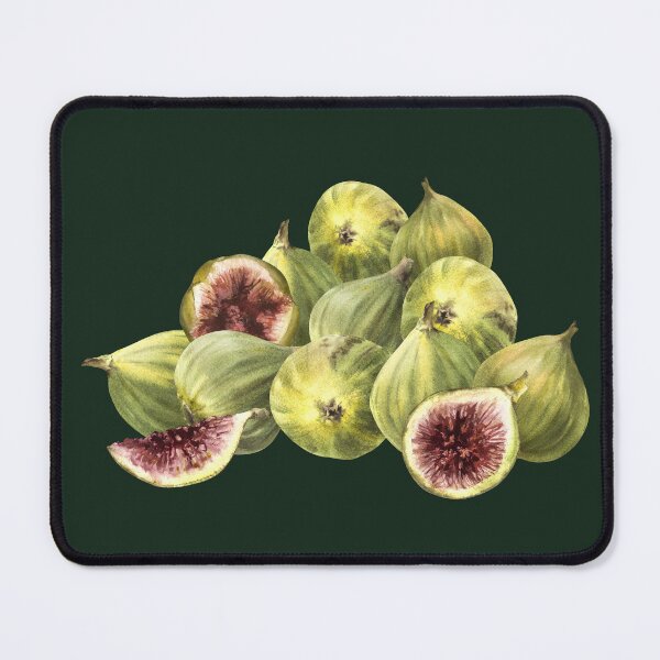 Item preview, A pile of ripe figs, picked whole and cut fruit hand-drawn watercolor sticker  designed and sold by BartolArt.