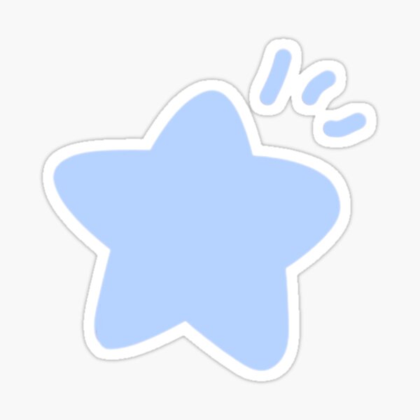 Blue star Sticker