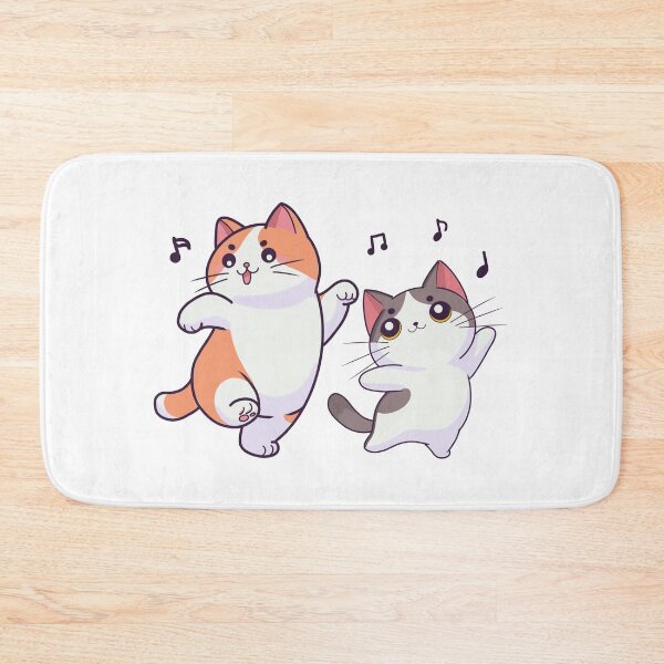 Item preview, Two cats dance happily. designed and sold by atika-atk.