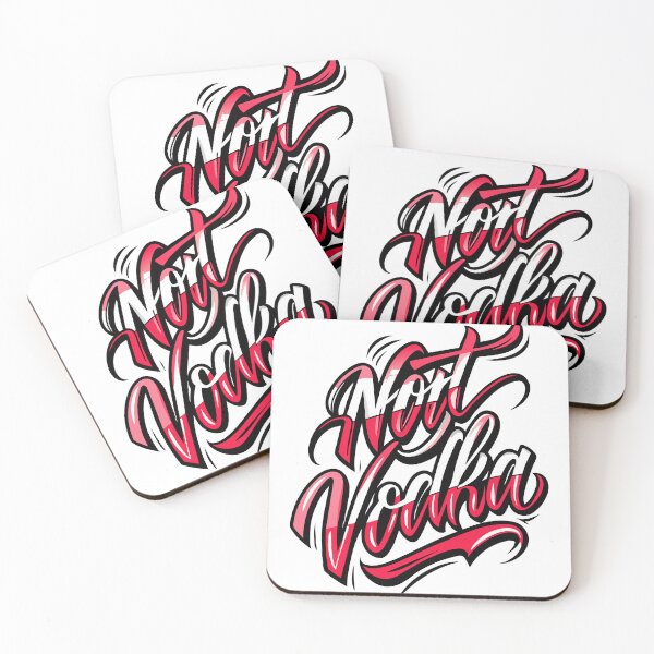 Item preview, Elegant 'Not Vodka' Calligraphy Artwork - Unique Designs for Home & Gifts designed and sold by merchtrends-svg.