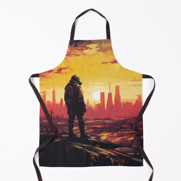 Item preview, Involuntary Solitude, vivid, vector art, nuclear war, hazmat, beautiful landscape, survivor designed and sold by slemfiskz.